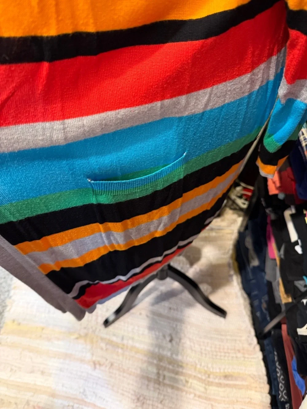 #453. Joseph A. Striped cardigan. 3x - Picture 6 of 7